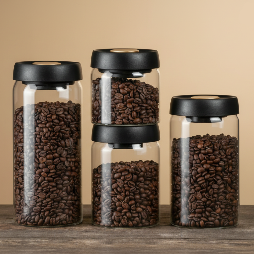 Kaffe Stay-Fresh Bean Jars